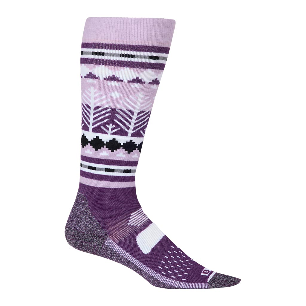 Burton Womens Performance Midweight Socks - Snowy Pines