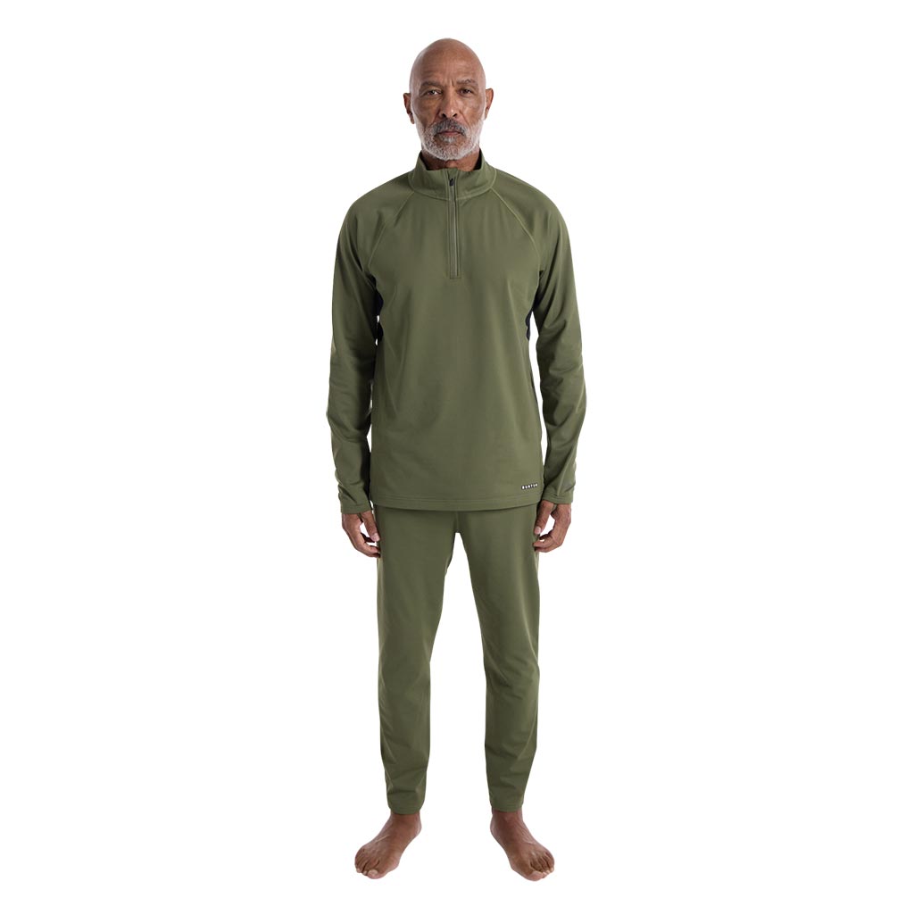 Burton 2025 Heavyweight X 1/4 Zip Thermal Top - Forest Moss