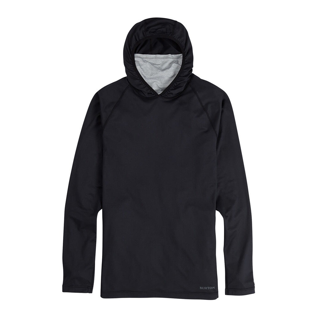 Burton Midweight X Long Neck Thermal Top True Black Grey Heather