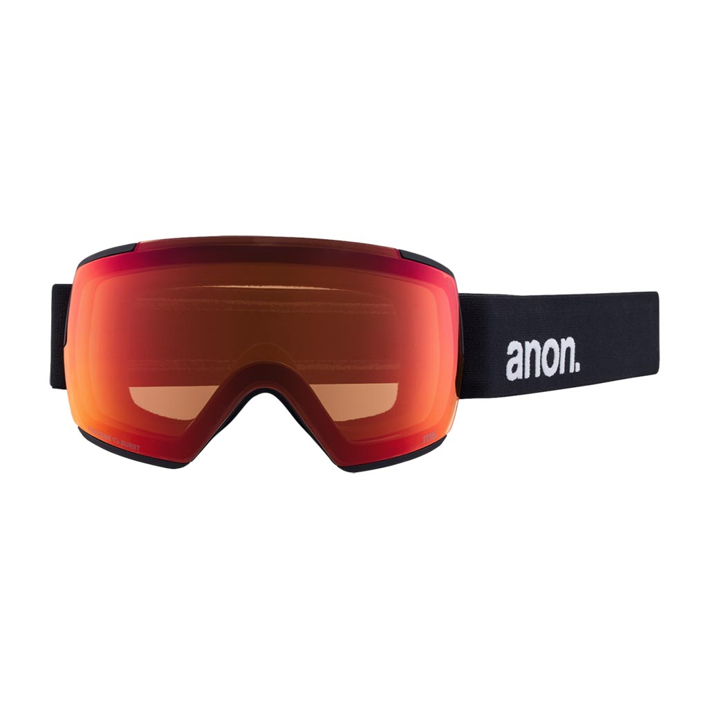 Anon M5 Low Bridge Goggle - Black/Sun Red