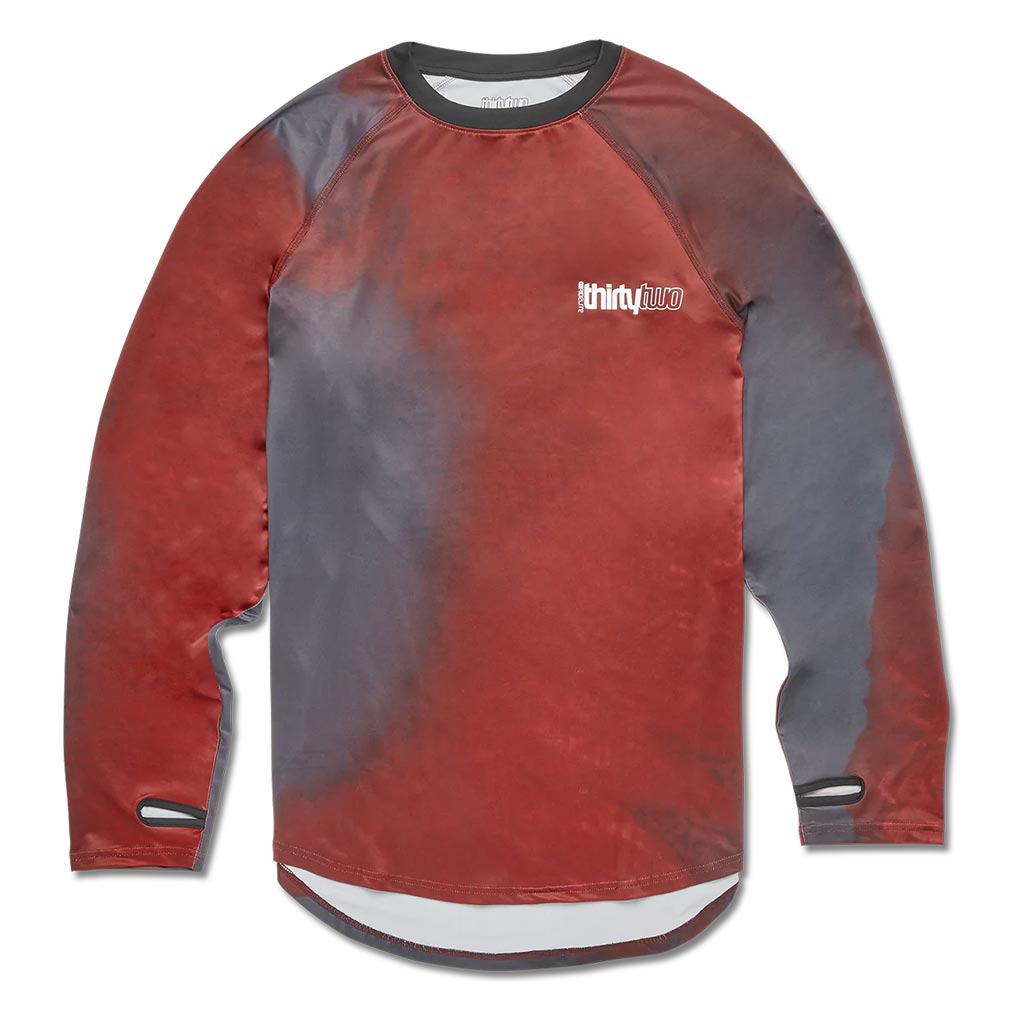 32 2025 Ridelite L/S Thermal Shirt - Black/Red