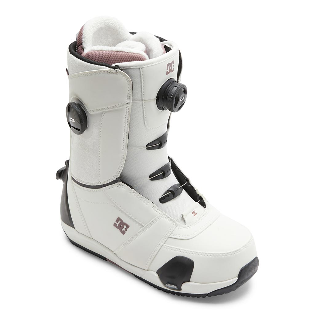 DC 2025 Womens Lotus Step On Boots - Off White/Purple Wine