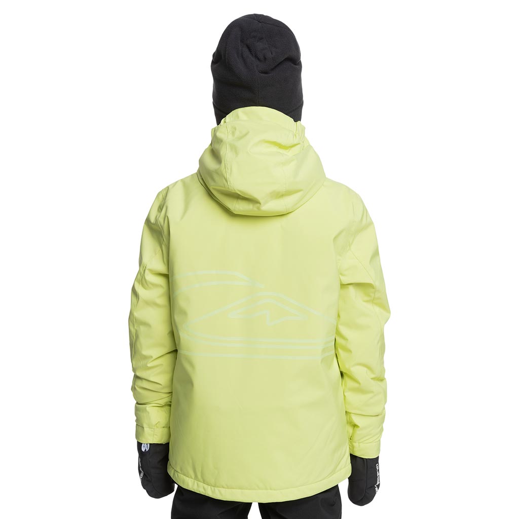 Quiksilver 2025 High In The Hood Kids Jacket - Celery Green