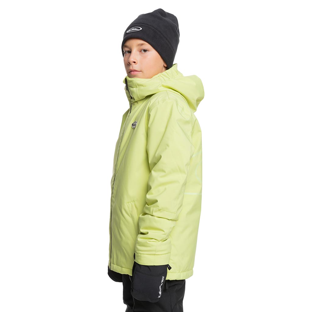 Quiksilver 2025 High In The Hood Kids Jacket - Celery Green