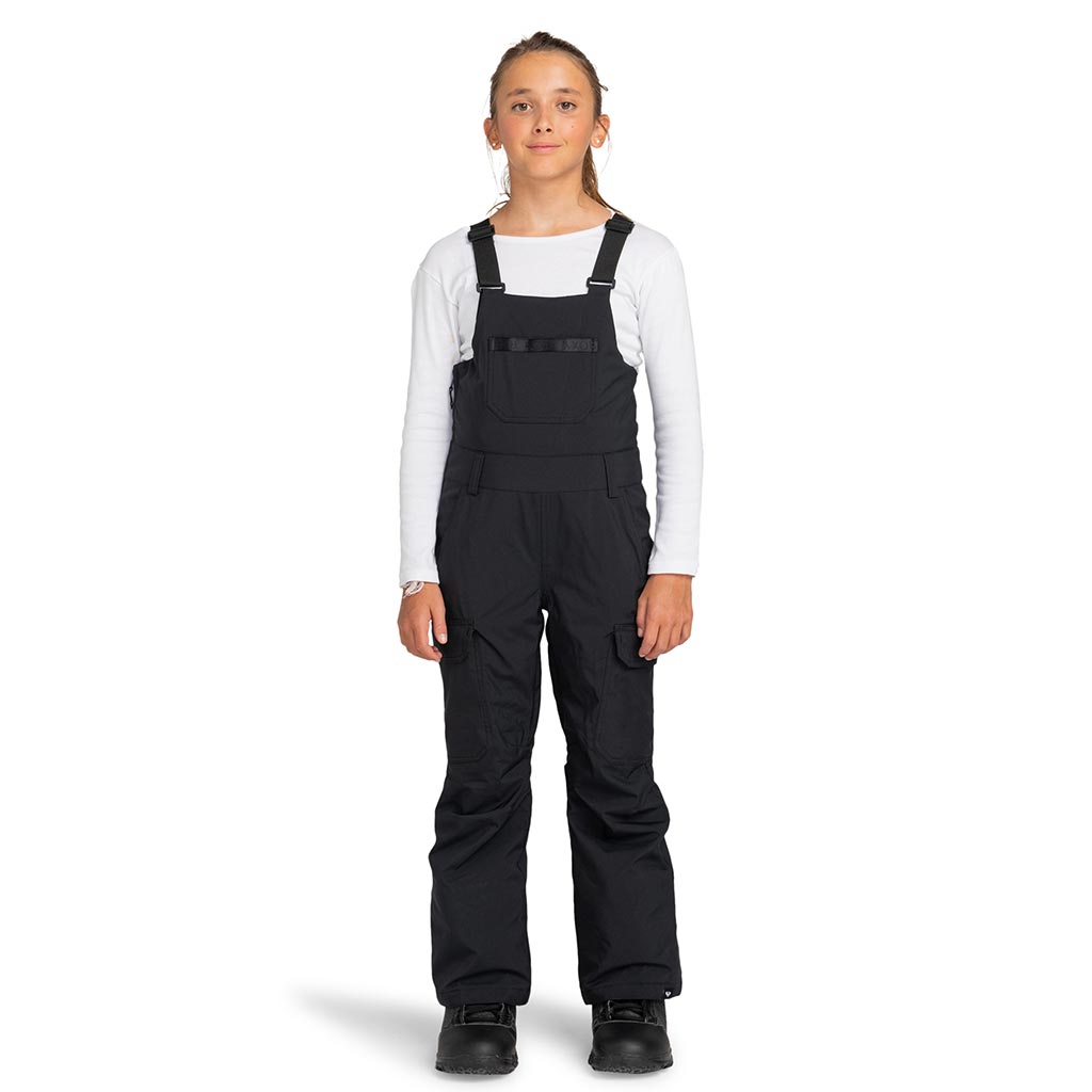 Roxy 2025 Girls Non Stop Bib Pant - True Black