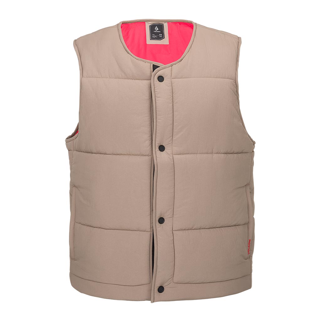 Volcom 2025 Layered Up Vest - Chestnut Brown