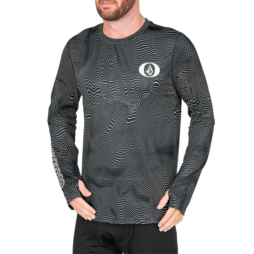 Volcom 2025 V-Science Thermal Crew - Black Print