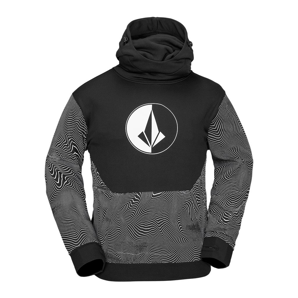 Volcom 2025 Hydro Riding Hoodie - Black Print