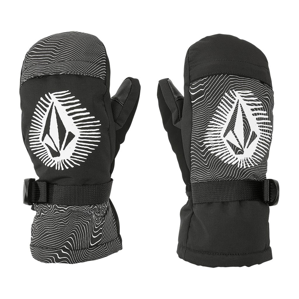 Volcom 2025 Kids Day Saver Mitt - Black Print