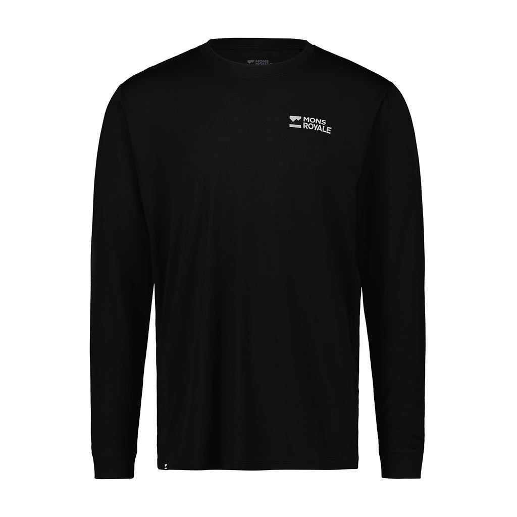 Mons Royale Icon Air Con Long Sleeve Thermal Top - Black