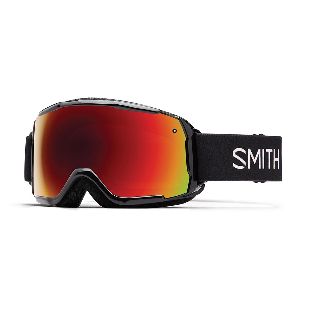 Smith Grom Goggles - Black/Red Sol-X Mirror