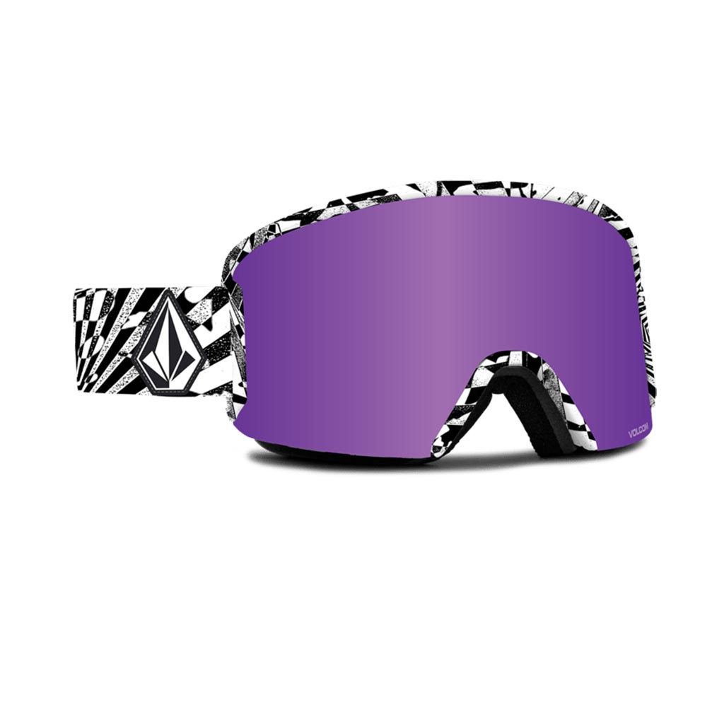 Volcom 2024 Garden Goggle with Extra Lens - OP Art/Purple Chrome