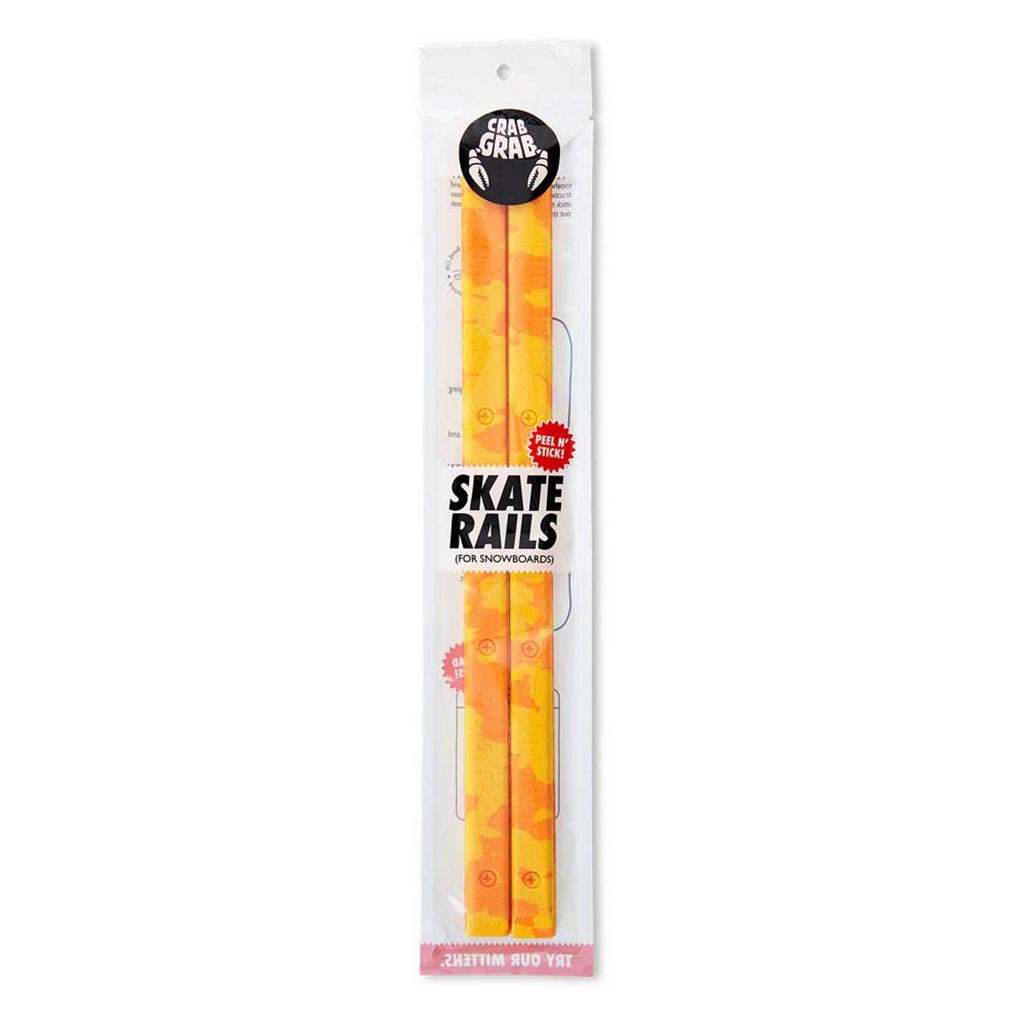 Crab Grab Skate Rails Stomp Pad - Orange Juice Swirl