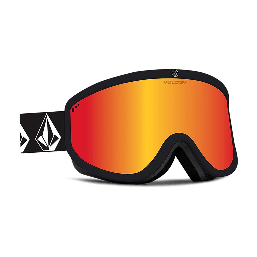 Volcom 2024 Footprints Goggle with Extra Lens - Black/Red Chrome