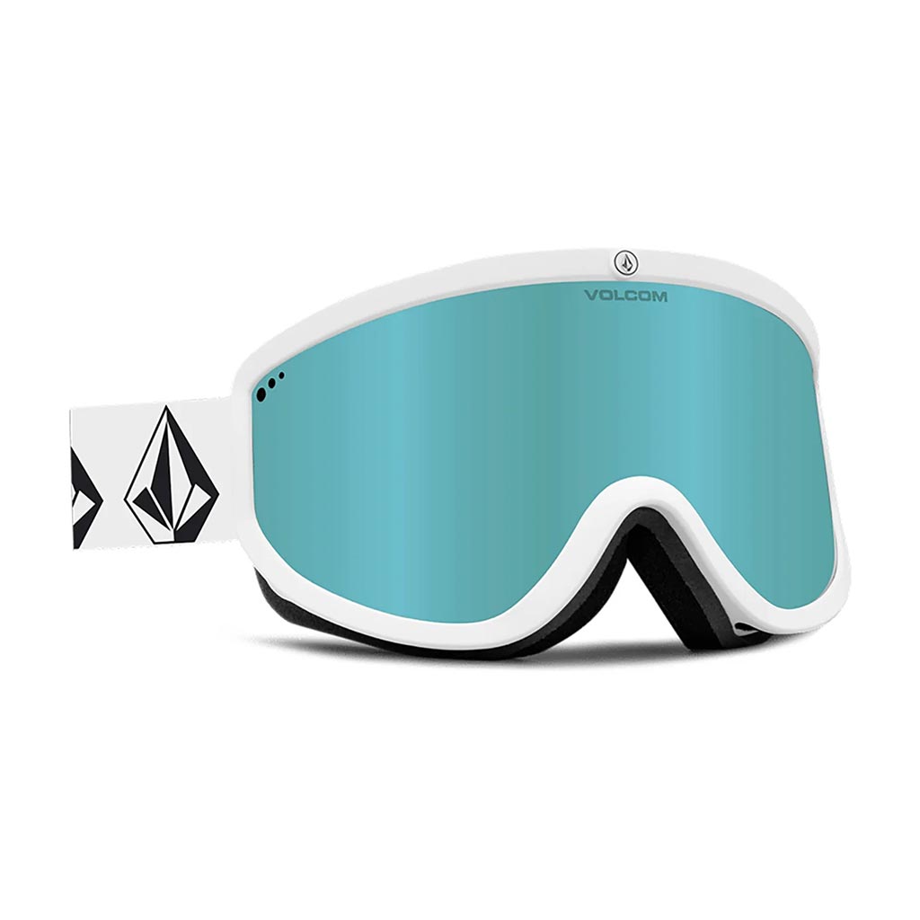 Volcom 2024 Footprints Goggle with Extra Lens - White/Silver Chrome