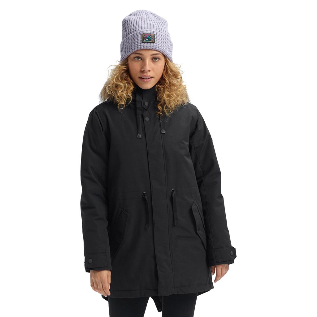 Burton Womens Saxton Parka True Black Medium