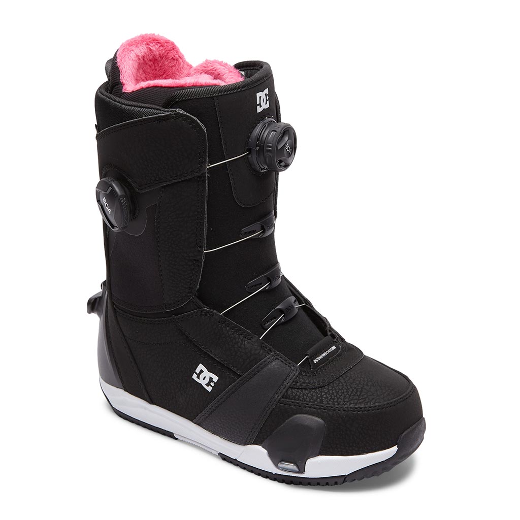 DC 2023 Womens Lotus Step On Boots - Black/White/Black