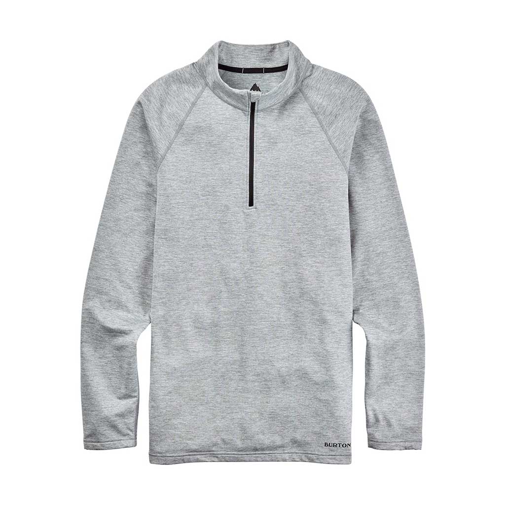 Burton Heavyweight X 1 4 Zip Thermal Top Grey Heather